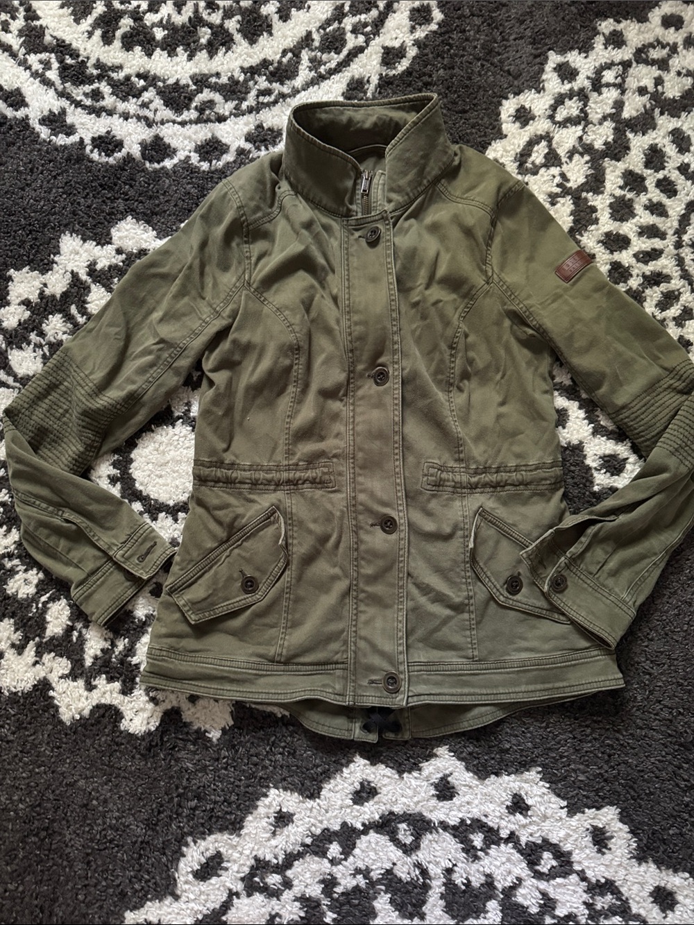 Hollister y2k 2000’s military style Olive Utility Women's Jacket M